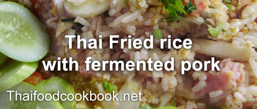 Thai Fried rice with fermented pork Menu