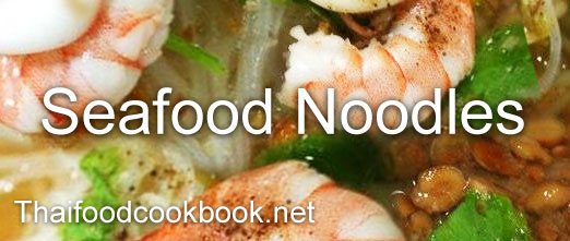 Thai Seafood Noodles Menu