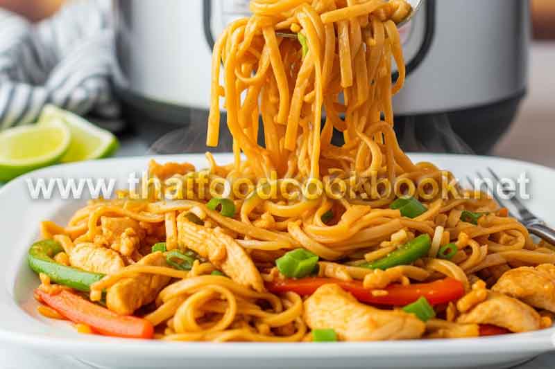 Quick Instant Pot Chicken Pad Thai Recipe