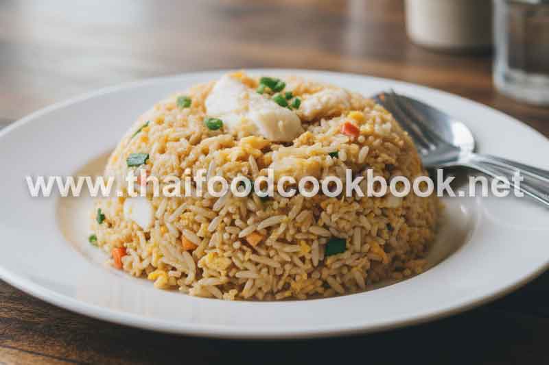 Crab-Fried-Rice-Recipe - Fluffy-Rice-with-Real-Seafood-Taste