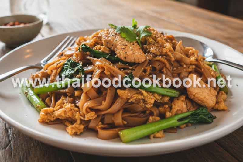 Stir-Fried Soy Sauce Noodles with Chicken (Pad See Ew Gai)