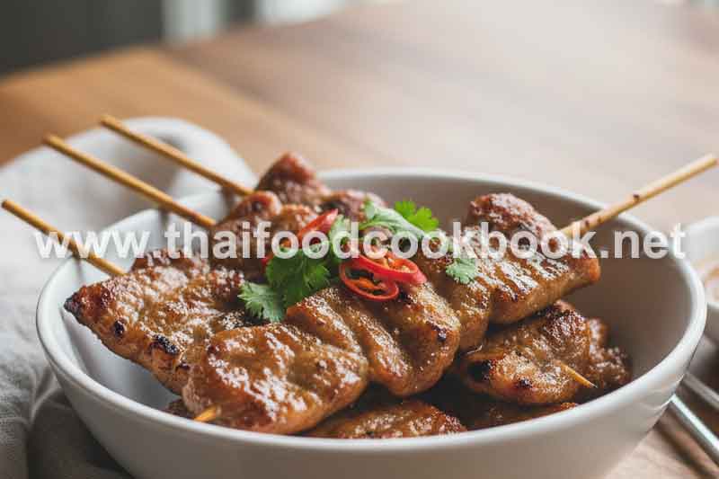 Thai Grilled Pork Skewers Moo Ping Recipe for Beginners