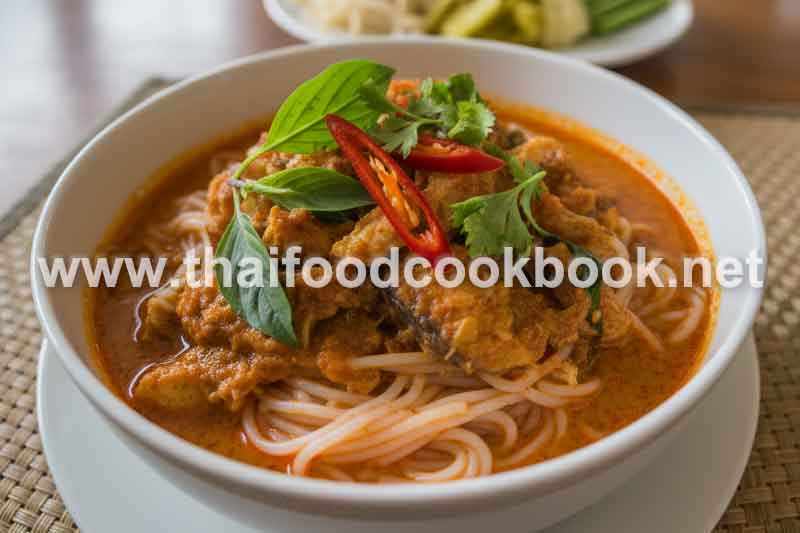 Thai Rice Noodles with Fish Curry (Khanom Jeen Nam Ya)