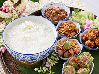 วิธีทำข้าวแช่ สูตรทำเมนูข้าวแช่ เมนูอาหารไทยโบราณ